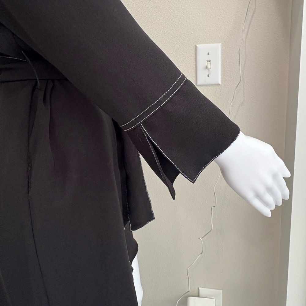 Zara Basic Button Down Shirtdress Size Small Blac… - image 6